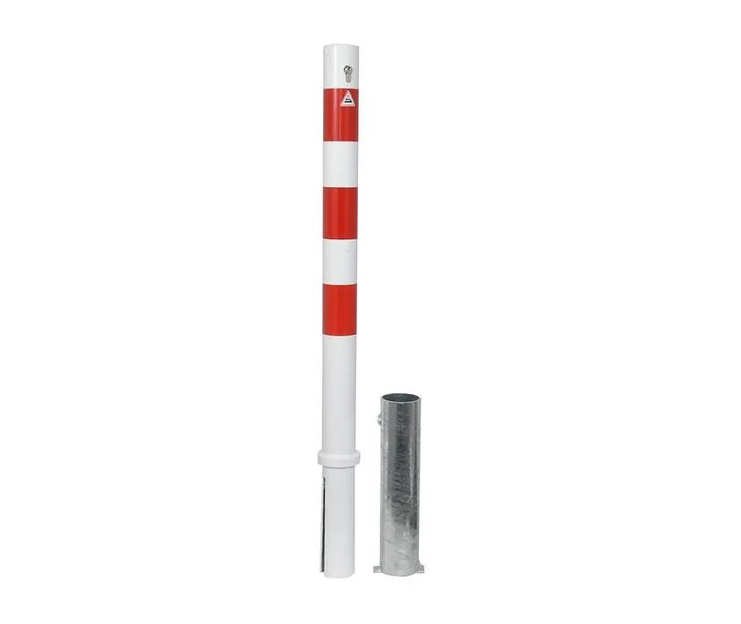 Parkpoller rund 76 mm, herausnehmbar, mit Europrofilzylinder Parkpoller rund 76 mm, herausnehmbar, mit Europrofilzylinder