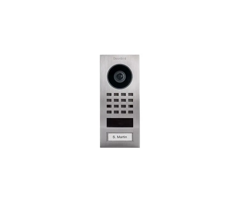 IP-Video Türsprechanlage-Set DoorBird D1101V Aufputz Edelstahl, 1 Drucktaste