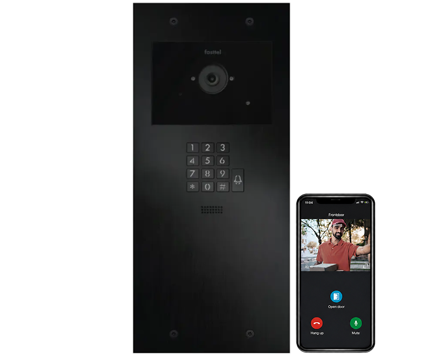 Video Türsprechlagen IP Large Fasttel FT600VK-L, 1 Klingeltaste, Codetaster