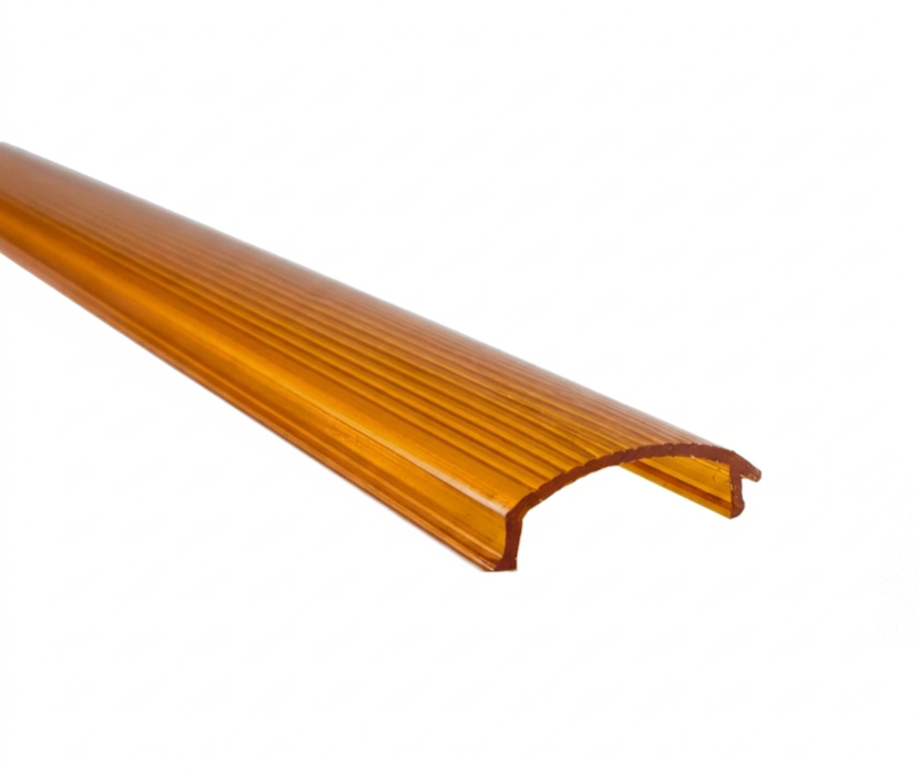 Transparenter orangefarbener Einsatz für Schrankenbaum EVA.7