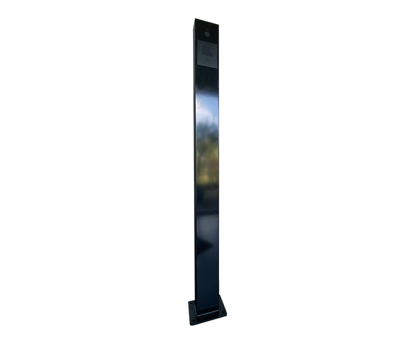 Anmeldesäule Fasttel RAL9005, 1700x140x80 mm Anmeldesäule Fasttel RAL9005, 1700x140x80 mm