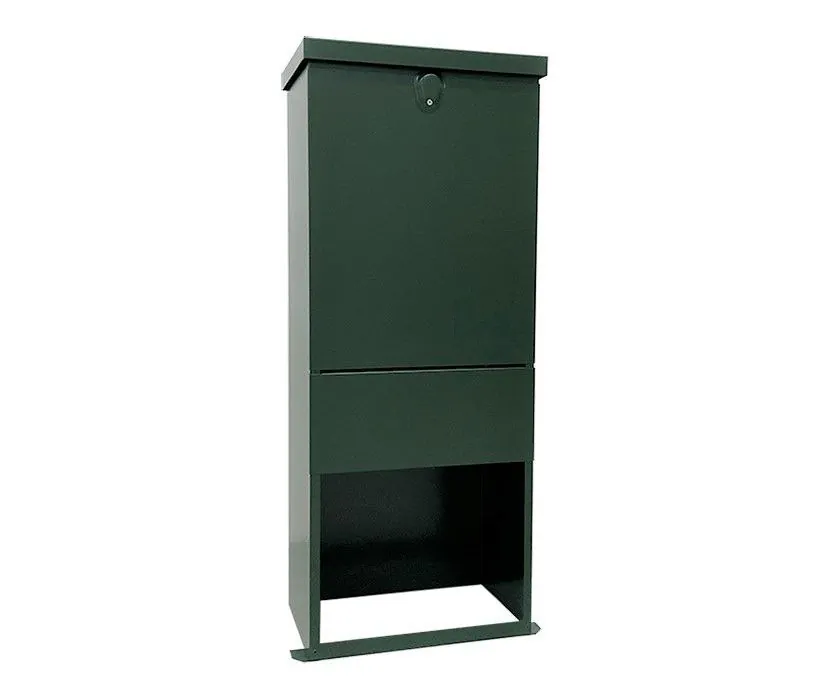 Kabelverteilerschrank Edelstahl RAL6009 inkl. Sockel – mittel Kabelverteilerschrank Edelstahl RAL6009 inkl. Sockel – mittel