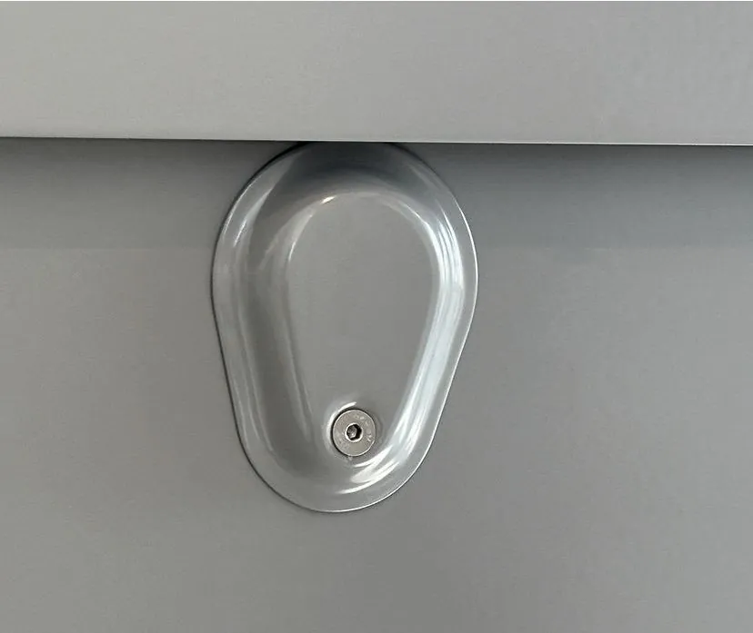 Kabelverteilerschrank Edelstahl inkl. Sockel - mittel
