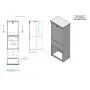 Kabelverteilerschrank Edelstahl RAL6009 inkl. Sockel – mittel