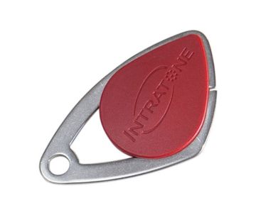 Intratone Transponderschlüssel Edelstahl rot