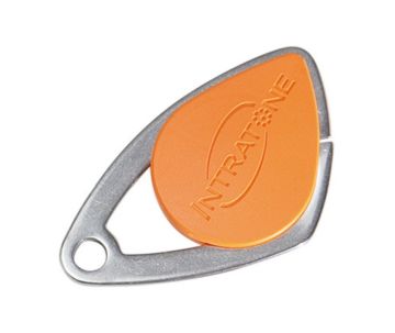 Intratone Transponderschlüssel Edelstahl orange