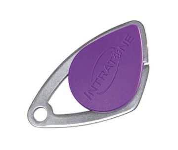 Intratone Transponderschlüssel Edelstahl violett