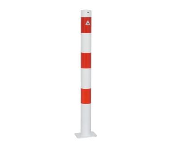 Parkpoller rund 76 mm, mit Fußplatte