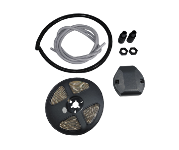 Blister mit LED-Streifen, Kabel und Zubehör für DIVA.3-Baum