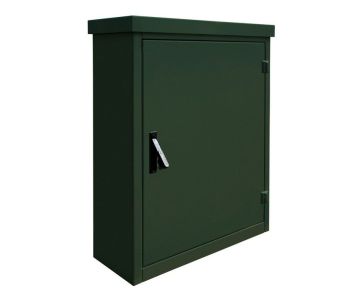 Kabelverteilerschrank Edelstahl RAL6009 mit 1 Tür für den Außenbereich