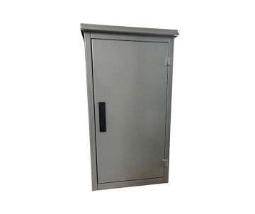 Zählerkasten außen Edelstahl RAL 7037 - klein