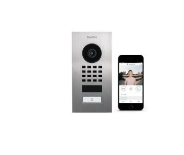 IP-Video Türsprechanlage-Set DoorBird D1101V Unterputz Edelstahl, 1 Drucktaste