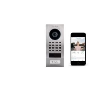 IP-Video Türsprechanlage-Set DoorBird D1101V Aufputz Edelstahl, 1 Drucktaste