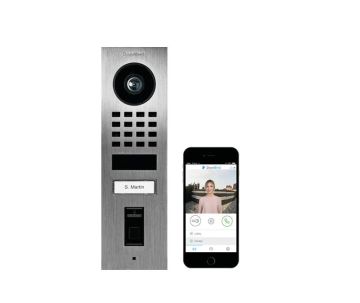 DoorBird IP-Video-Türsprechanlage D1101FV Aufputz Edelstahl mit Fingerscanner