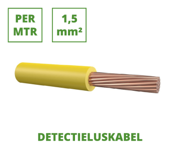 Induktionsschleife kabel gelb (pro m) mit flexiblem Kern 1,5 mm²