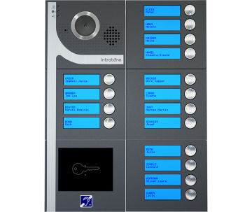 Video-Türsprechanlage GSM DINA mit 16 Klingeltasten, exkl. 4G-IP-Modul