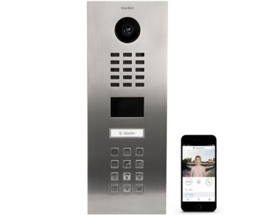 IP-Video Türsprechanlage-Set DoorBird D2101KV Edelstahl, 1 Drucktaste, Code-Tastatur