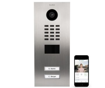 IP-Video Türsprechanlage-Set DoorBird D2102V Edelstahl, 2 Drucktasten