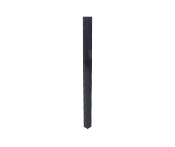 Aluminium-Ständer für Impulsgeber (Einbetonierung), RAL 9005, 80x80x1500 mm