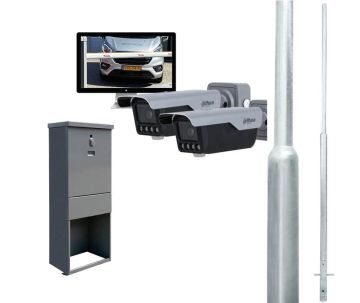 Kennzeichenkamera-Set mit 2 Kamera's, Mast und Kabelverteilerschränke