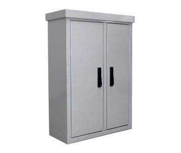 Kabelverteilerschrank Edelstahl RAL7037 für den Außenbereich