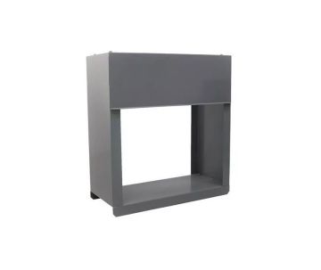 CAM Zählerkastenfundament für 403100 Edelstahl RAL 7037