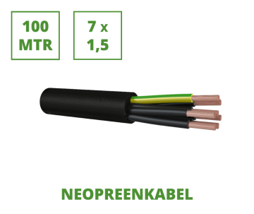 Neopren 100 m flexibles Anschlussleitung 7x1,5 mm²