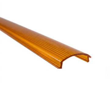 Transparenter orangefarbener Einsatz für Schrankenbaum EVA.7