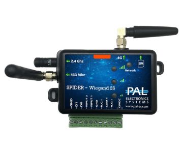 GSM-Modul PAL SPIDER mit Empfänger, BT, 1x Ausgang / 1x WIEGAND-Eingang