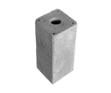 Vorgefertigter Betonsockel für Auflagepfosten EVA