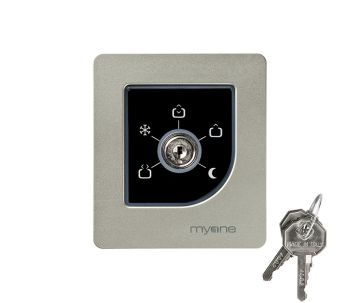 Wahlschalter mit Schlüssel für Schiebetür