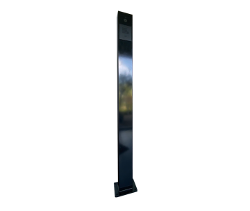 Anmeldesäule Fasttel RAL9005 1700x140x80 mm