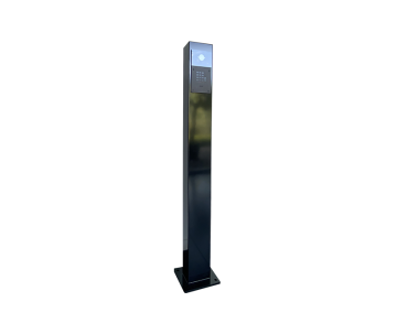 Anmeldesäule Fasttel RAL9005 1300x140x80 mm
