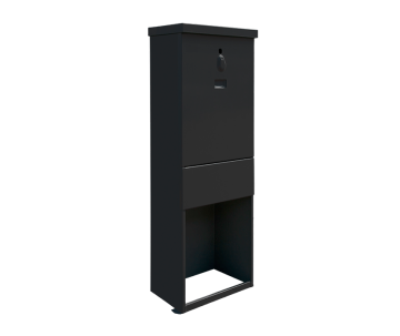Kabelverteilerschrank Edelstahl RAL9005 inkl. Sockel - klein