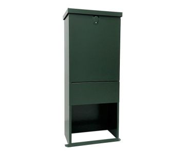 Kabelverteilerschrank Edelstahl RAL6009 inkl. Sockel – mittel