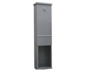 Kabelverteilerschrank Edelstahl inkl. Sockel - klein extra tief/hoch