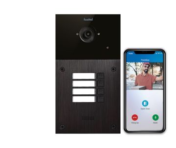 Video-Türsprechanlage IP Fasttel FT600SIPVC-4, 4 Klingeltasten