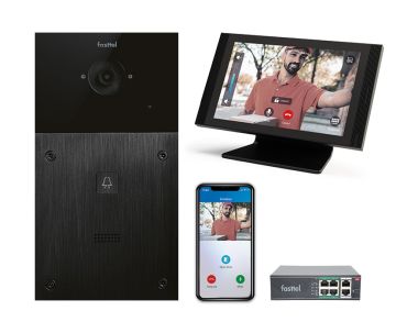Video-Türsprechanlagen-Set IP Fasttel, 1 Klingeltaste mit luxuriöser Innenstation