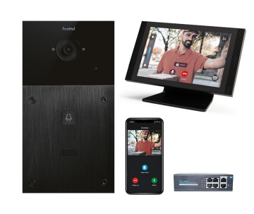 Video-Türsprechanlagen-Set IP Fasttel, 1 Klingeltaste mit luxuriöser Innenstation